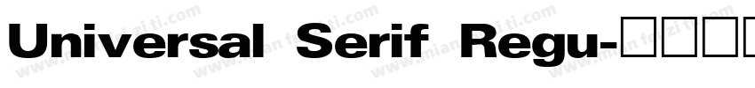 Universal Serif Regu字体转换